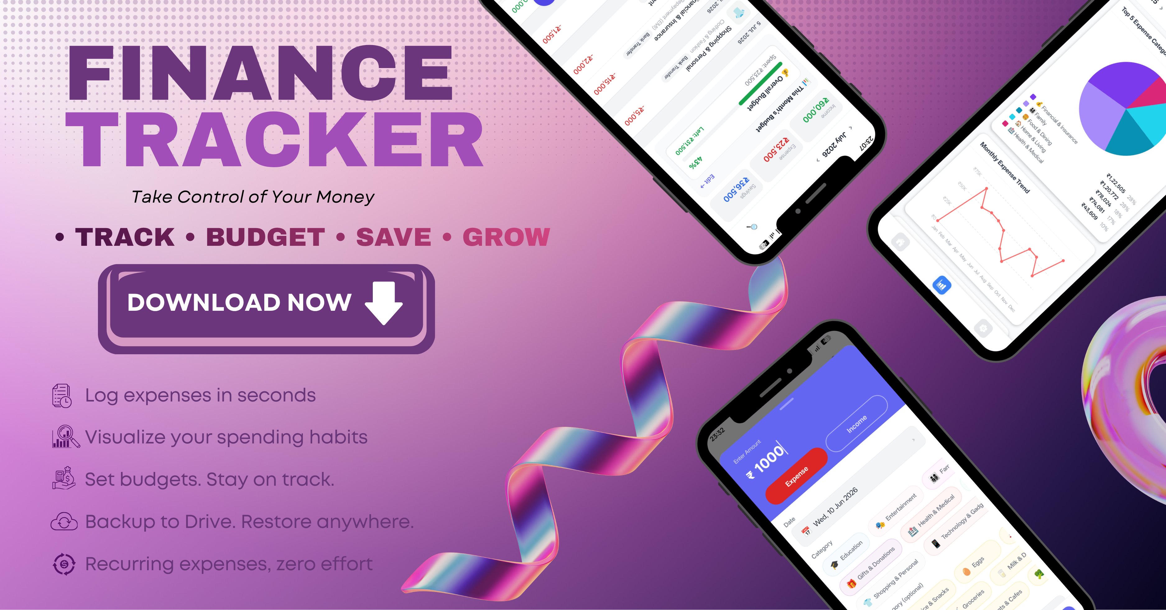 Finance Tracker - Dashboard