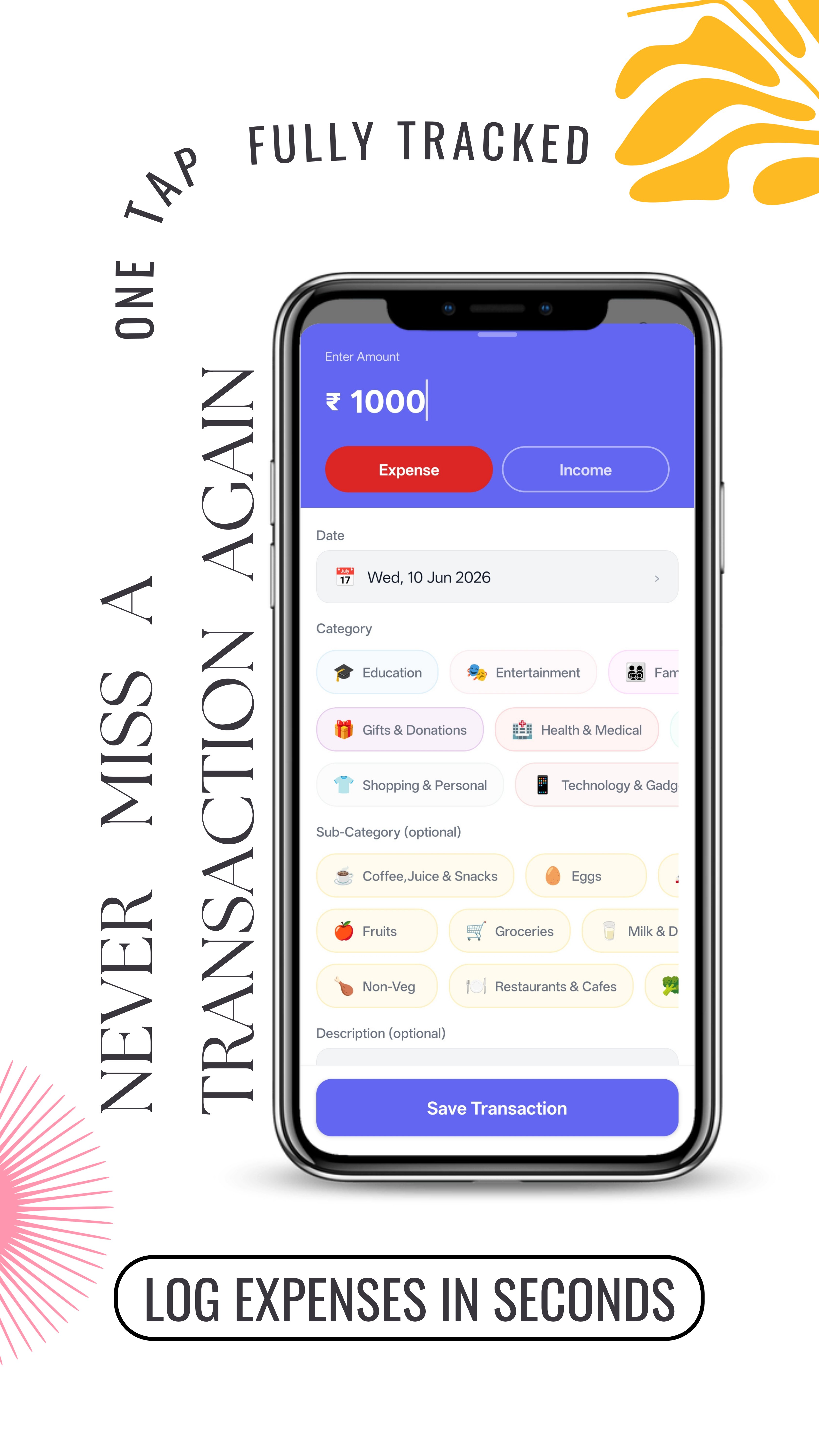 Finance Tracker - Settings