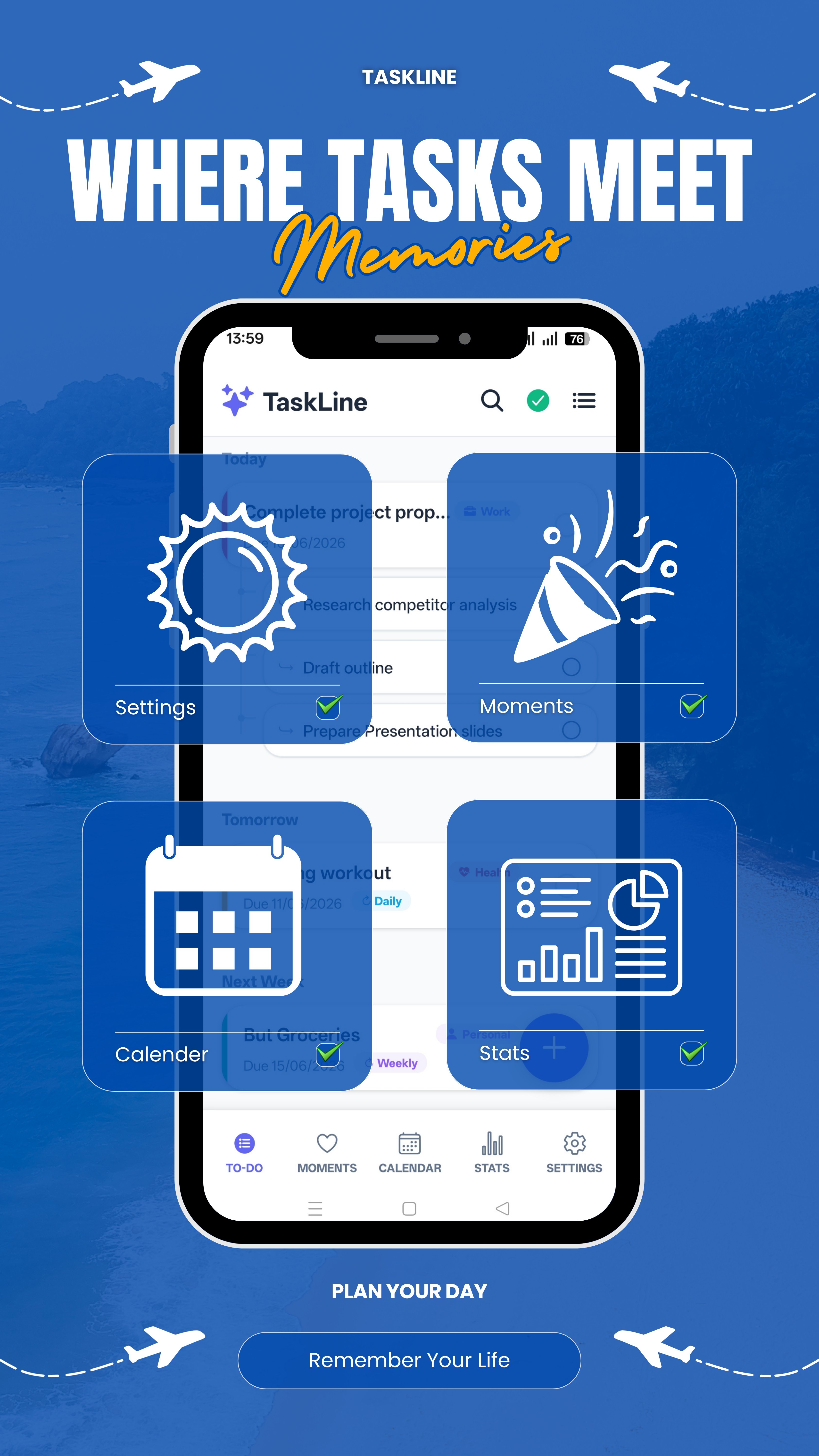 Taskline - Features